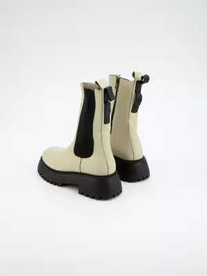 Female boots DONNA STYLE:  beige, Demі - 02