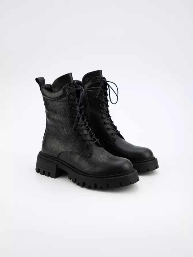 Female boots DONNA STYLE: black, Demі - 01