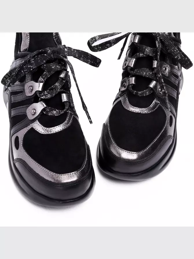 Female sneakers Respect: black, Year - 03