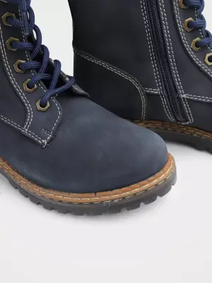 Female boots :  blue, Winter - 02
