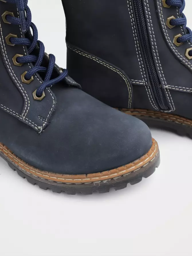 Female boots : blue, Winter - 02