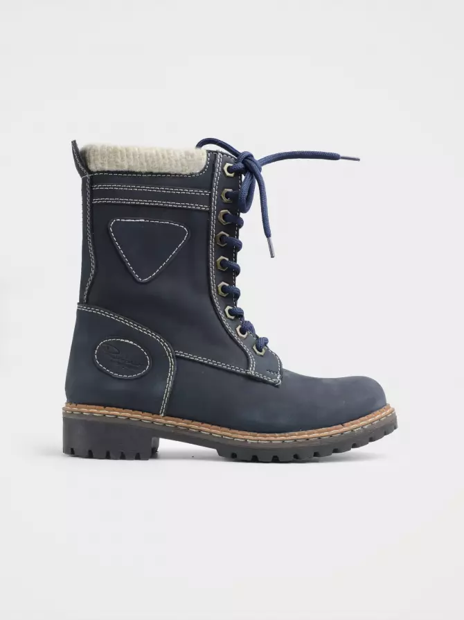 Female boots : blue, Winter - 00