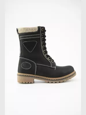 Жіночі черевики :  чорний, Зима - 01