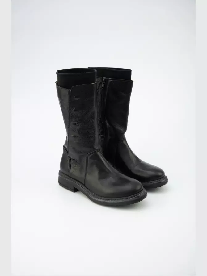 Female high boots : black, Demі - 01