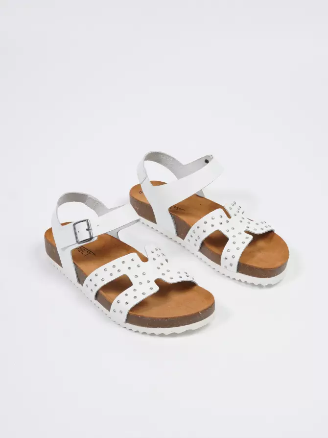 Women's sandals Respect: white, Summer - 01