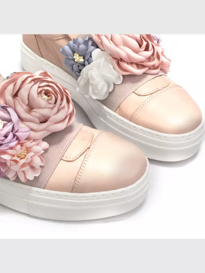 Female slipons Respect: beige, Summer - 03