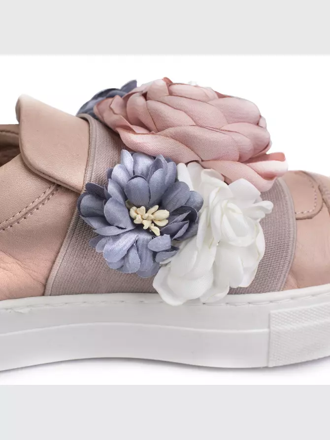 Female slipons Respect: beige, Summer - 04