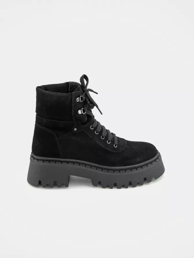 Female boots DONNA STYLE: black, Winter - 00