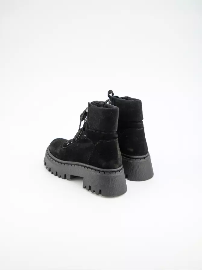 Female boots DONNA STYLE: black, Winter - 03