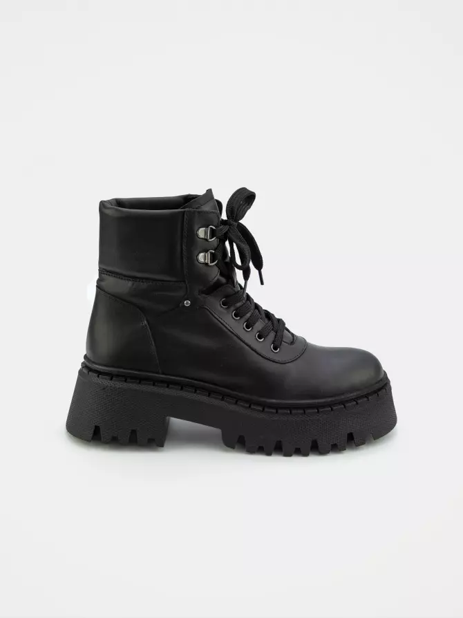 Female boots DONNA STYLE: black, Winter - 00