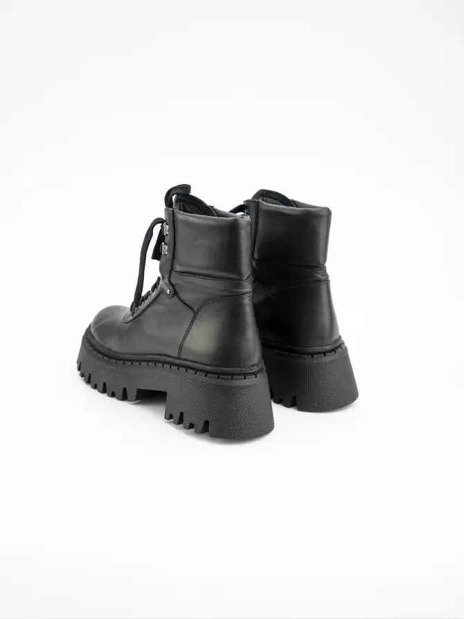 Female boots DONNA STYLE: black, Winter - 02