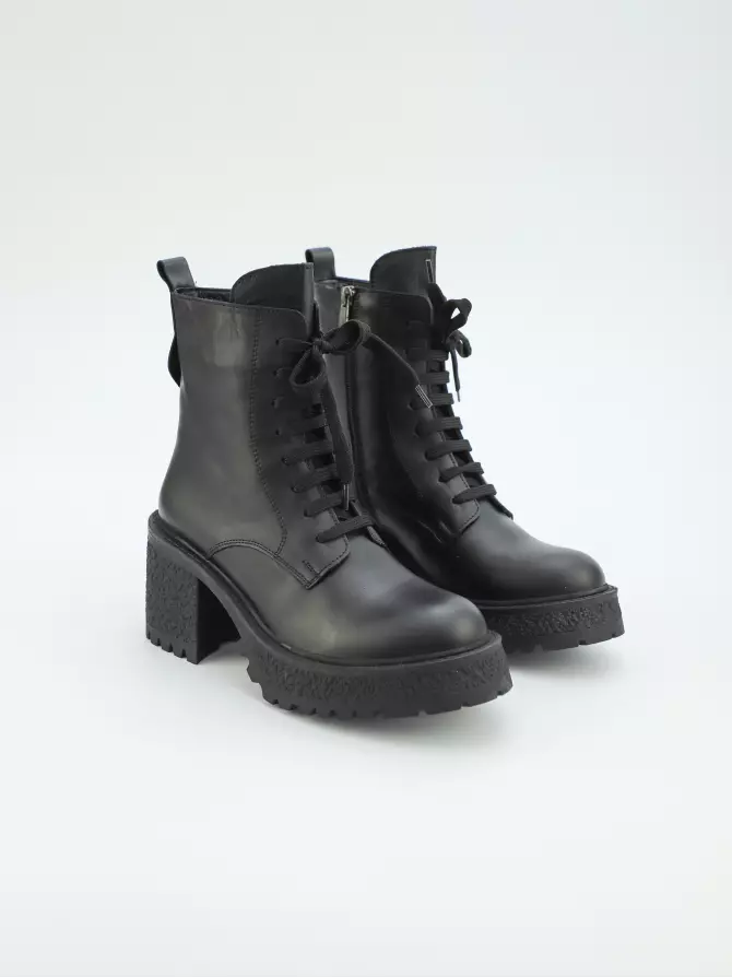 Female boots DONNA STYLE: black, Demі - 01