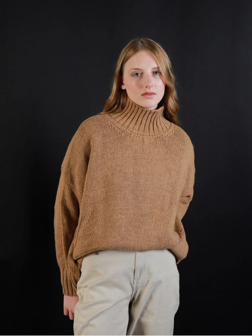 Female Sweaters URBAN TRACE: brown, Demі - 00