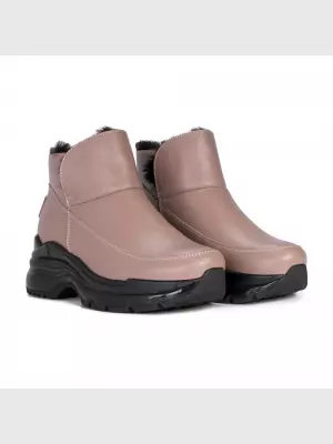 Female boots Respect:  beige, Winter - 01