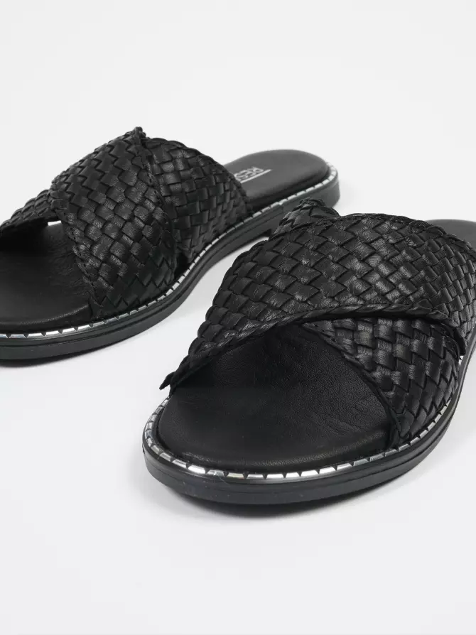Women's clogs Respect: black, Summer - 04