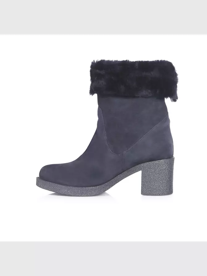 Female boots Respect: blue, Winter - 01