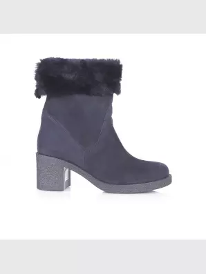 Female boots Respect:  blue, Winter - 01