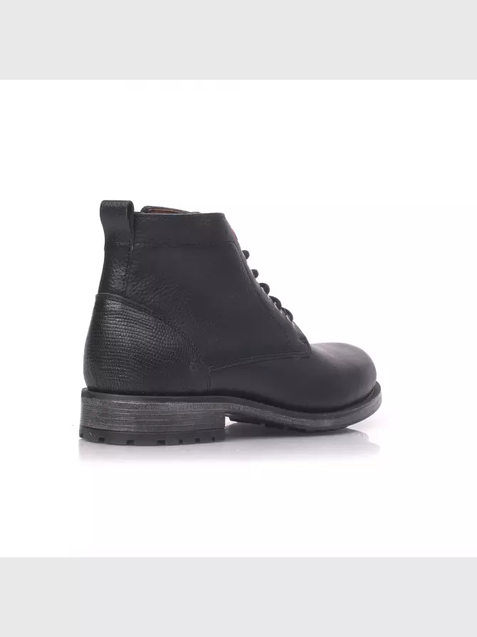 Male boots Respect: black, Winter - 03