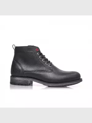 Male boots Respect:  black, Winter - 01