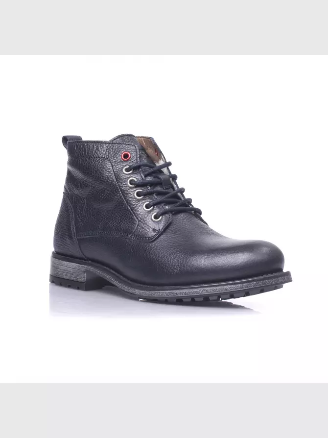 Male boots Respect: blue, Winter - 01