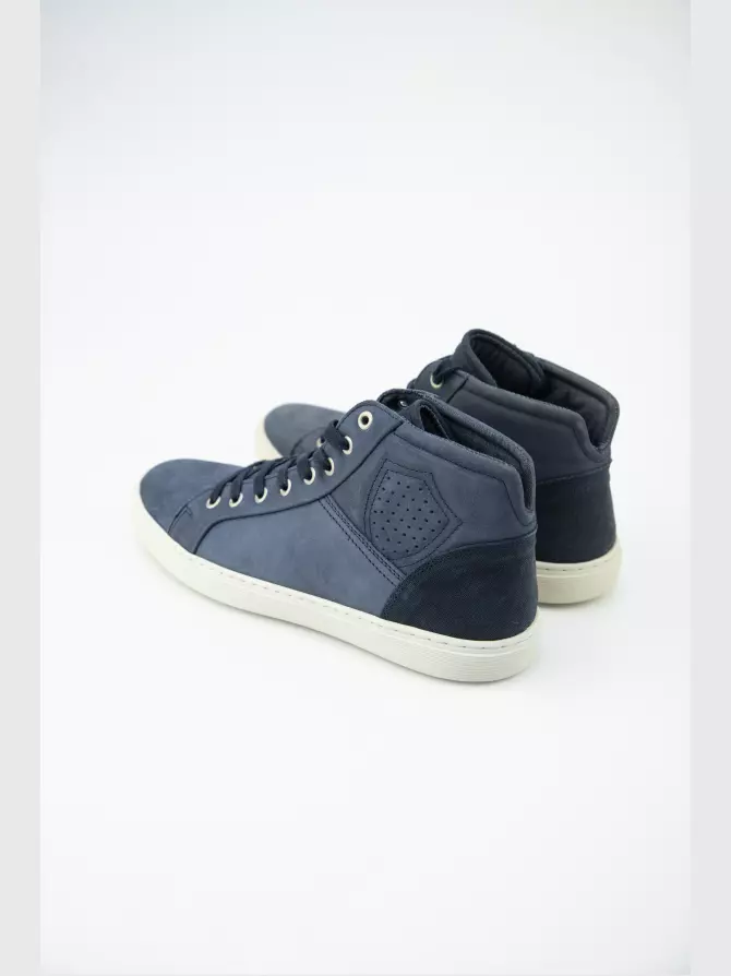 Мужские ботинки : синий, Деми - 02