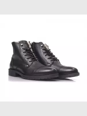 Male boots Respect:  black, Winter - 02