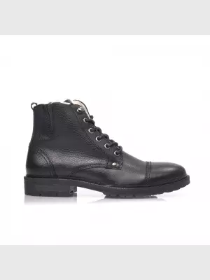 Male boots Respect:  black, Winter - 01