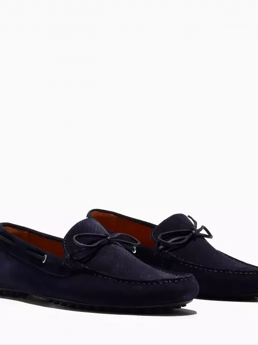 Male moccasins Respect: blue, Summer - 01