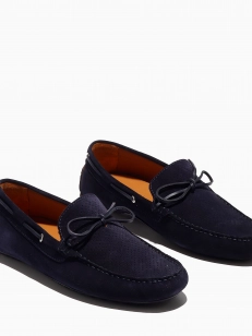 Male moccasins Respect:  blue, Summer - 02