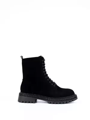 Female boots Respect:  black, Winter - 01