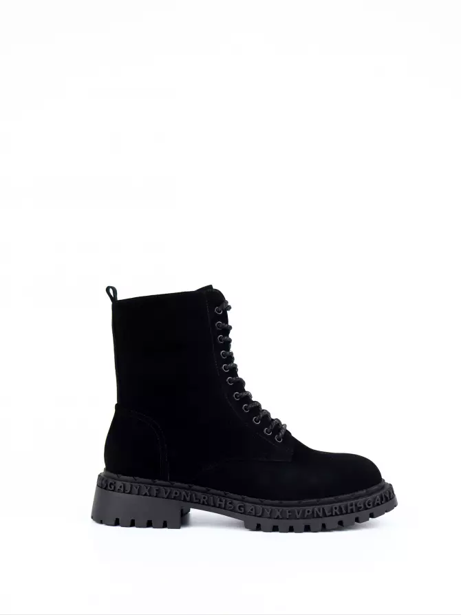 Female boots Respect: black, Winter - 00
