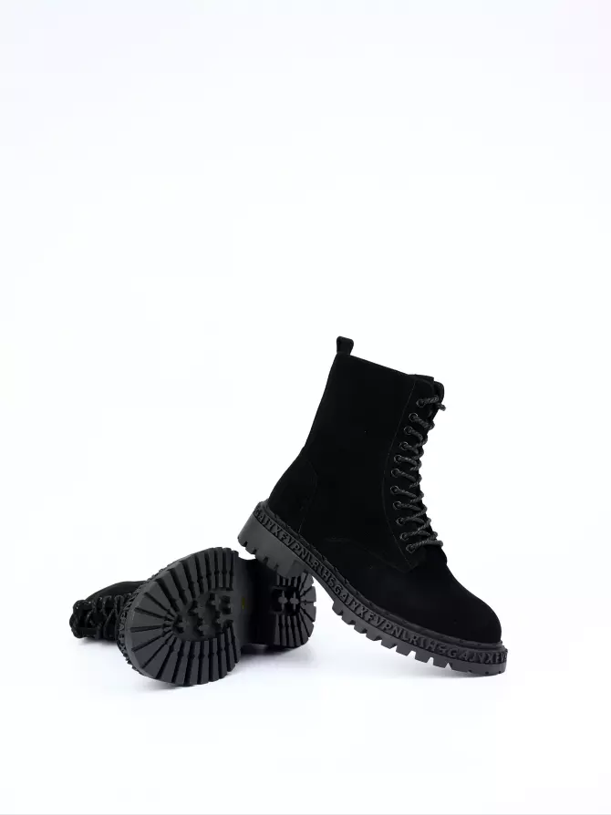 Female boots Respect: black, Winter - 03