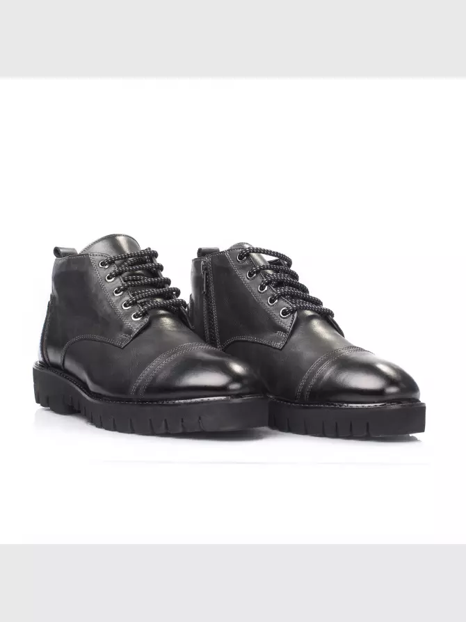 Male boots : grey, Winter - 02