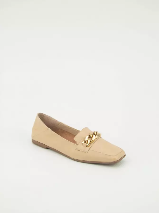 Women's loafers Respect: beige, Summer - 01