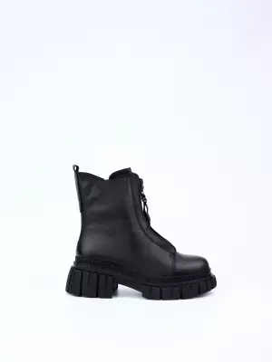 Female boots Respect:  black, Winter - 01