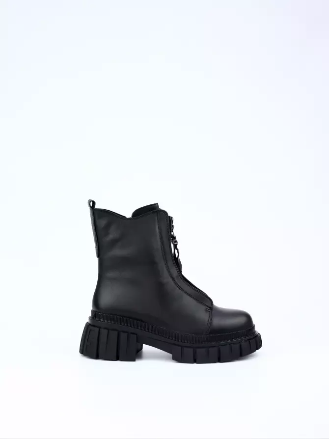 Female boots Respect: black, Winter - 00