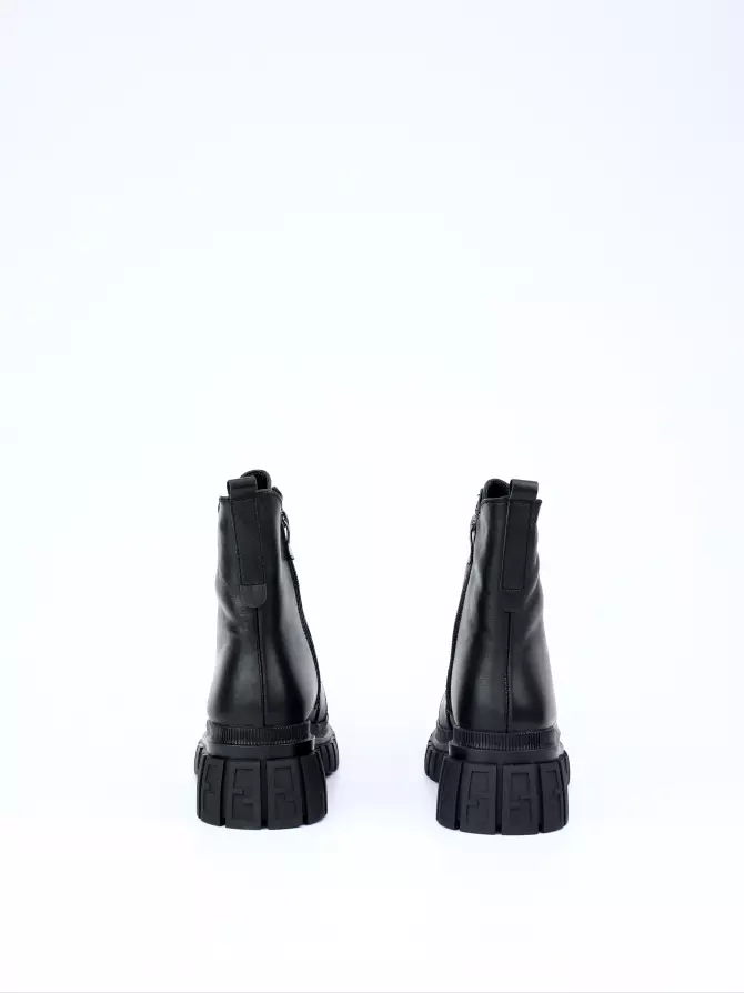 Female boots Respect: black, Winter - 05