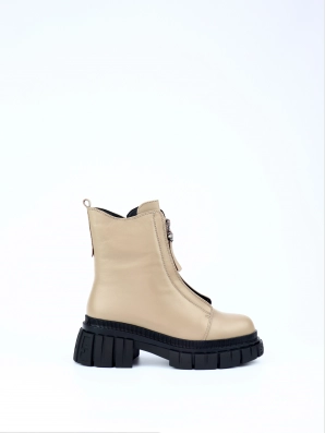 Female boots Respect:  beige, Winter - 01