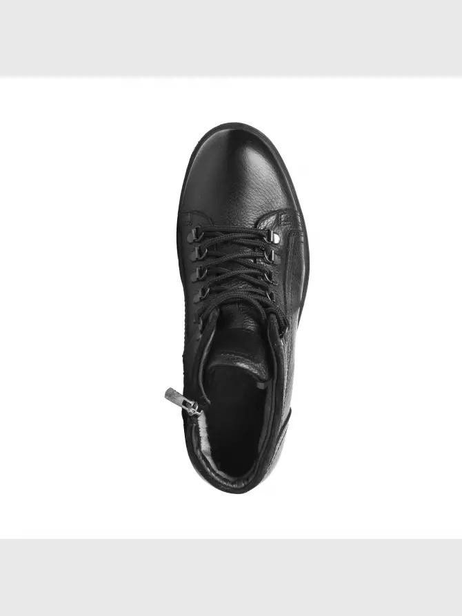 Male boots Respect: black, Winter - 01