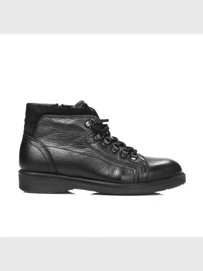 Male boots Respect: black, Winter - 00