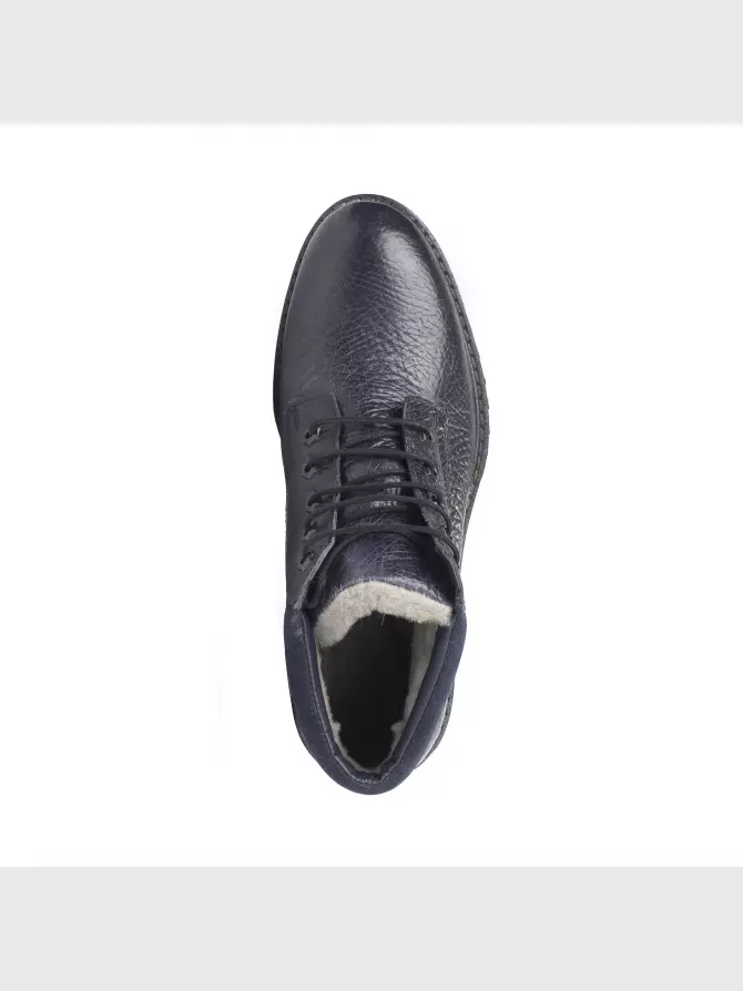 Male boots Respect: blue, Winter - 01