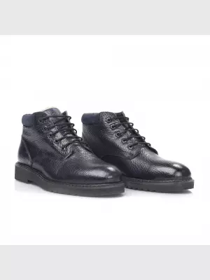 Male boots Respect:  blue, Winter - 02