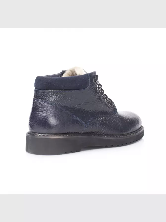 Male boots Respect: blue, Winter - 03