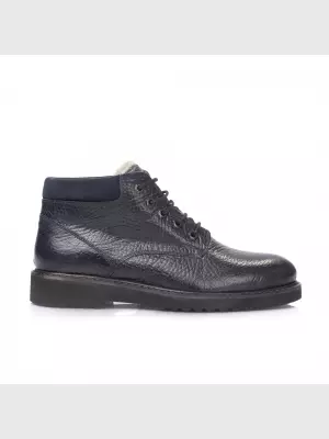 Male boots Respect:  blue, Winter - 01