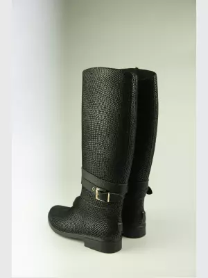 Жіноче гумове взуття :  чорні, Демі - 02