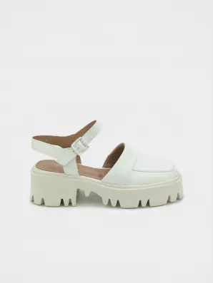 Female heeled sandals Corso Como:  white, Summer - 01