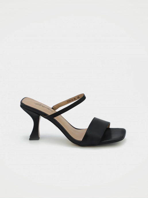 Female heeled sandals Corso Como: black, Summer - 00