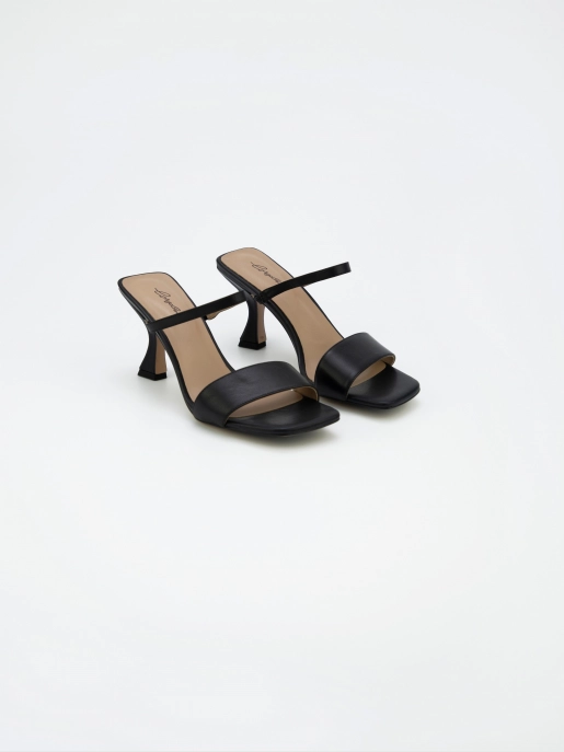 Female heeled sandals Corso Como: black, Summer - 02