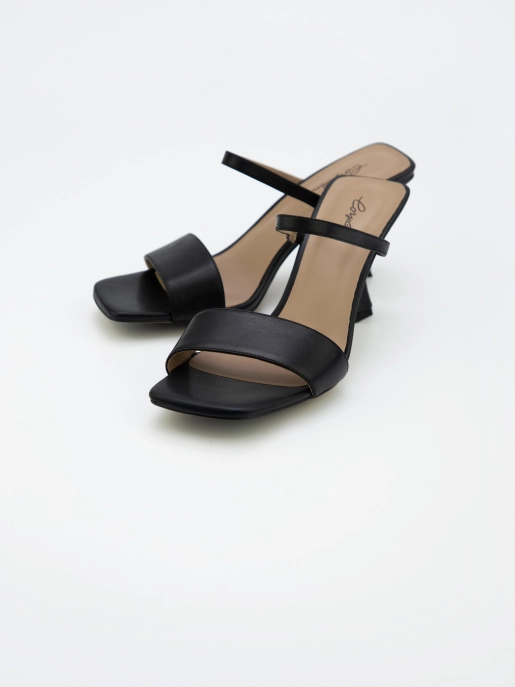 Female heeled sandals Corso Como: black, Summer - 03