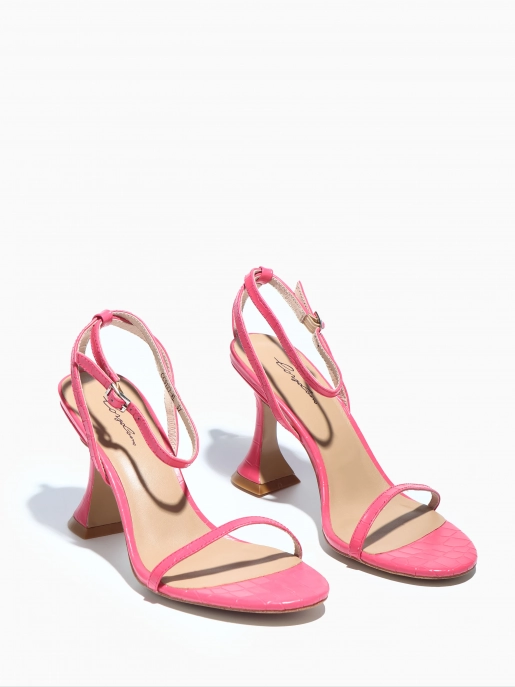 Female heeled sandals Corso Como: pink, Summer - 02